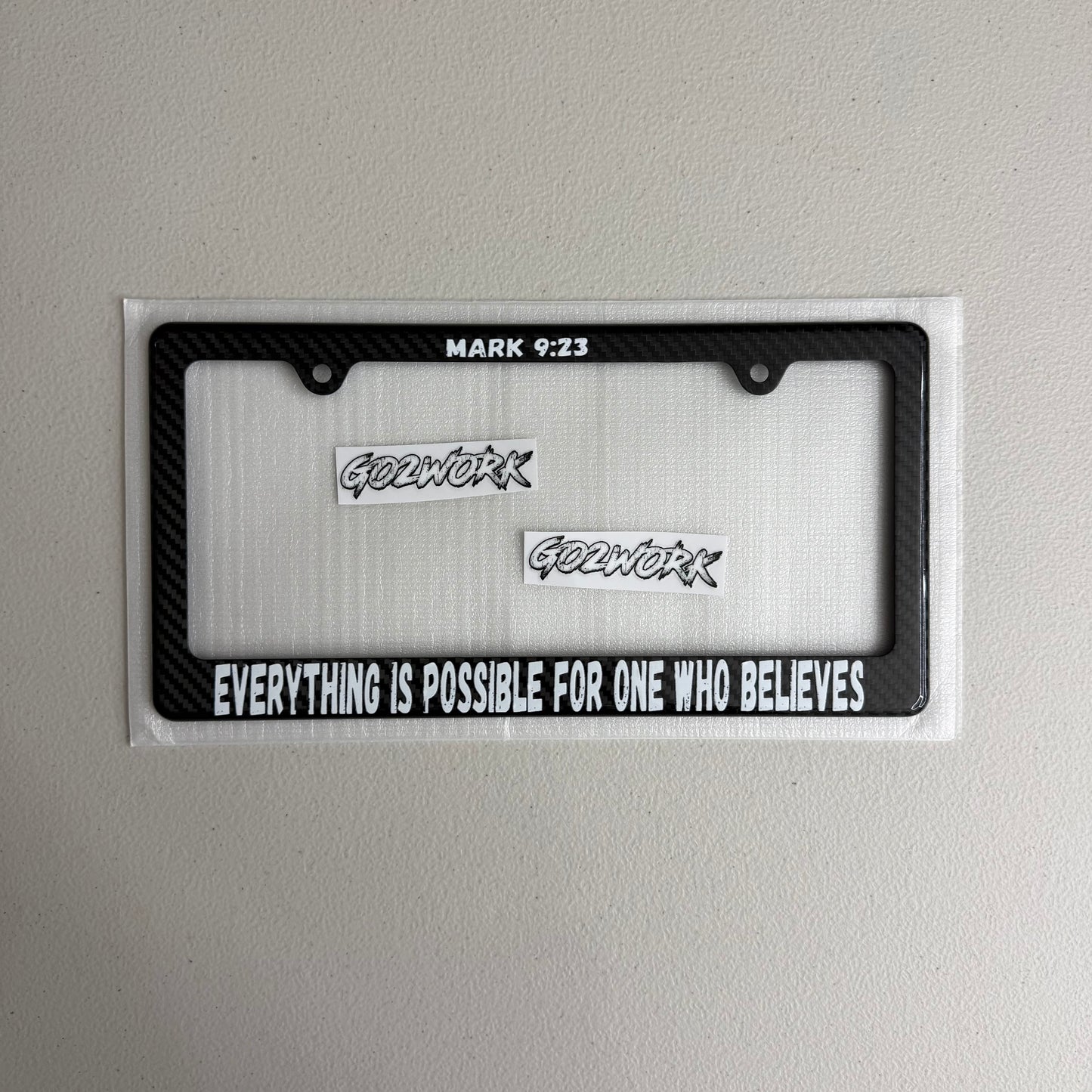 CARBON FIBER FAITH PLATE FRAMES
