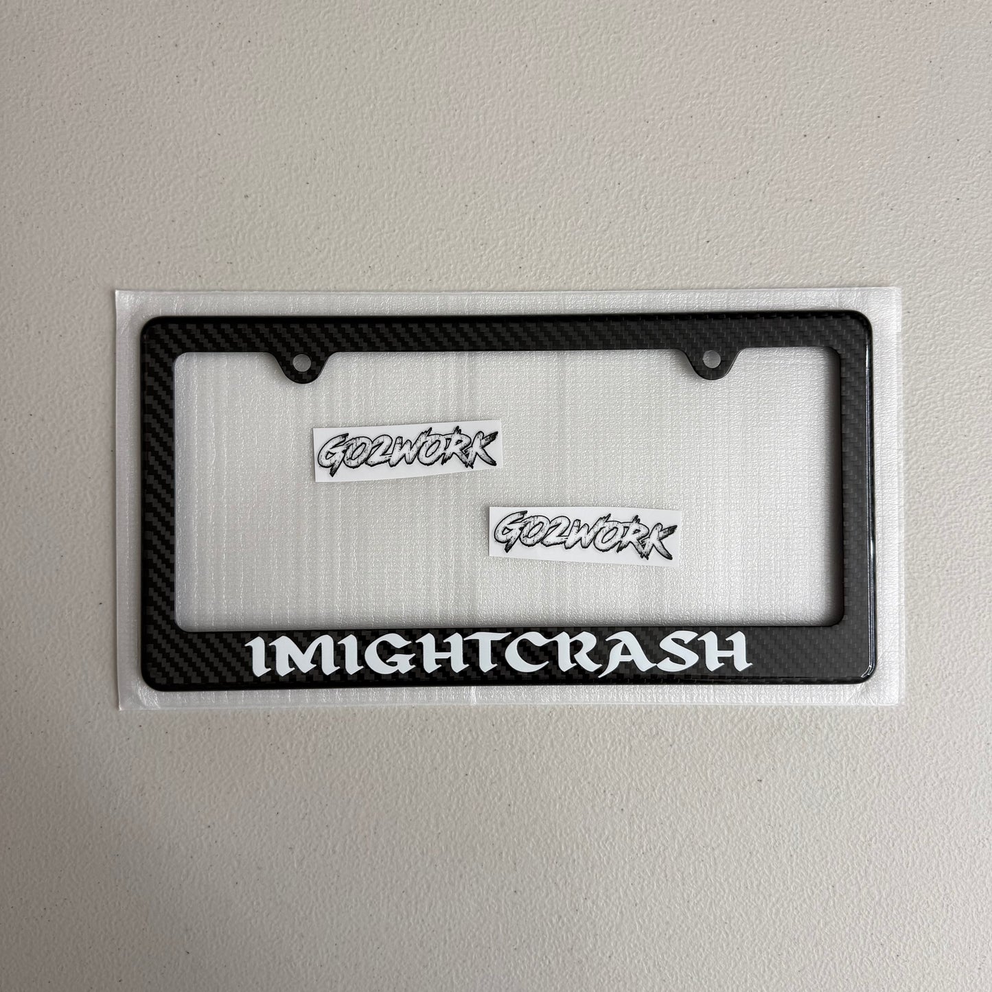 CARBON FIBER CAR ENTHUSIAST PLATE FRAMES