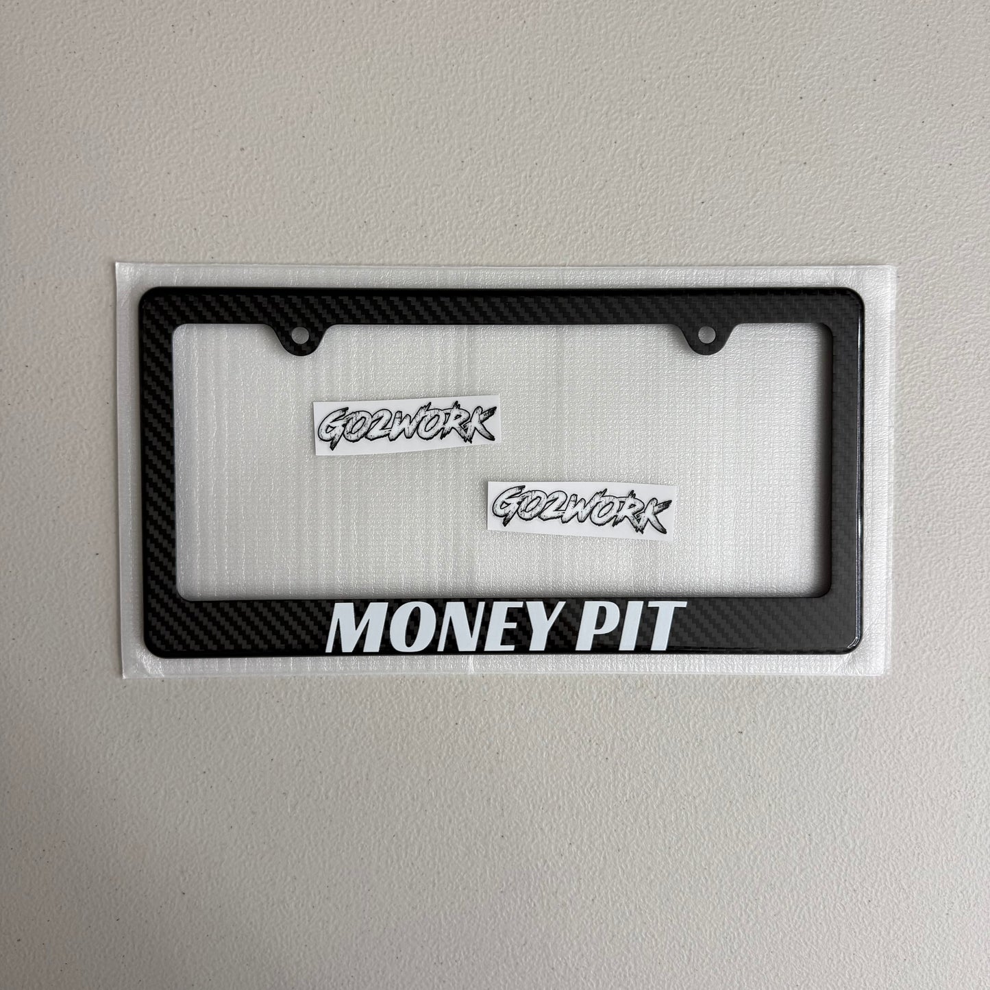 CARBON FIBER CAR ENTHUSIAST PLATE FRAMES