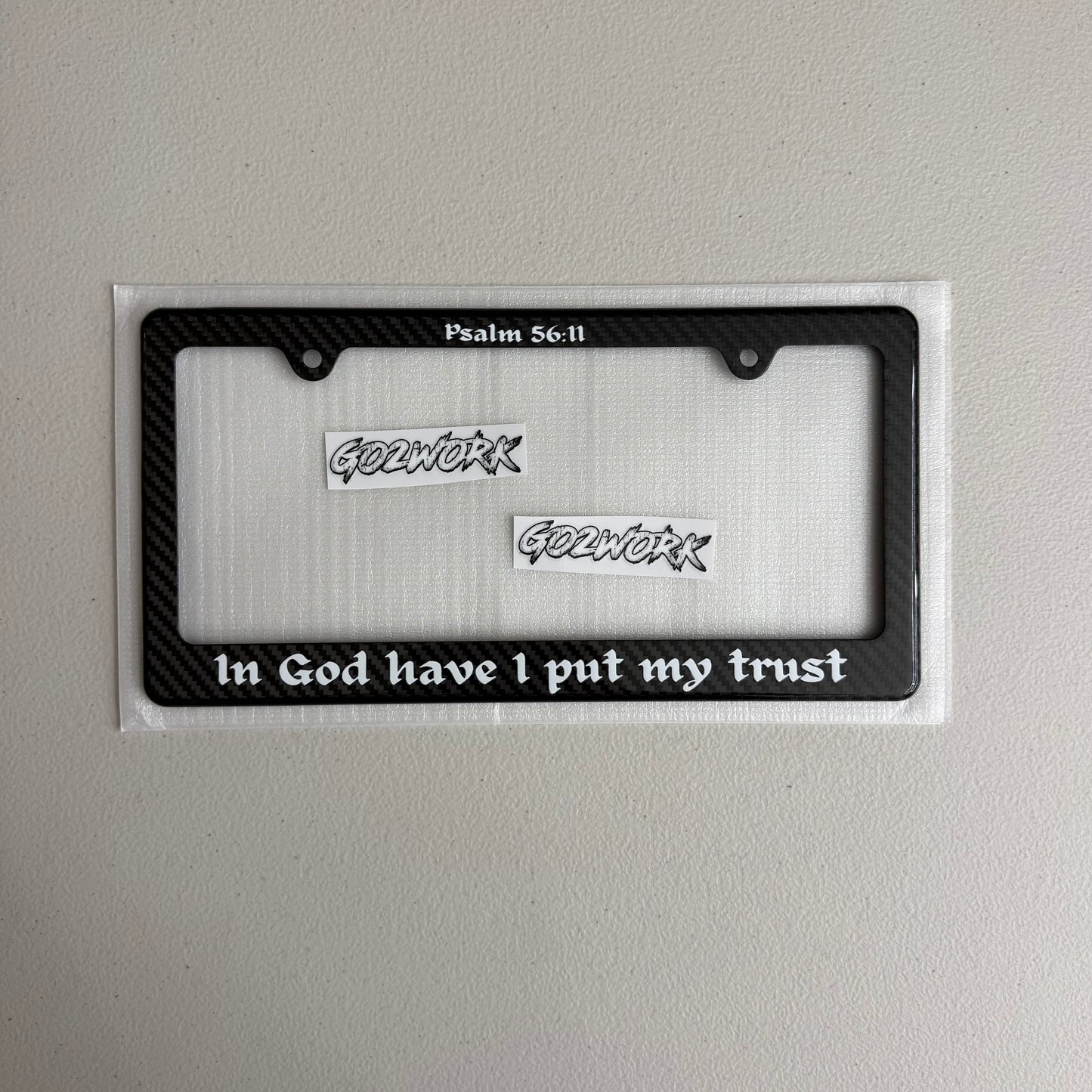CARBON FIBER FAITH PLATE FRAMES