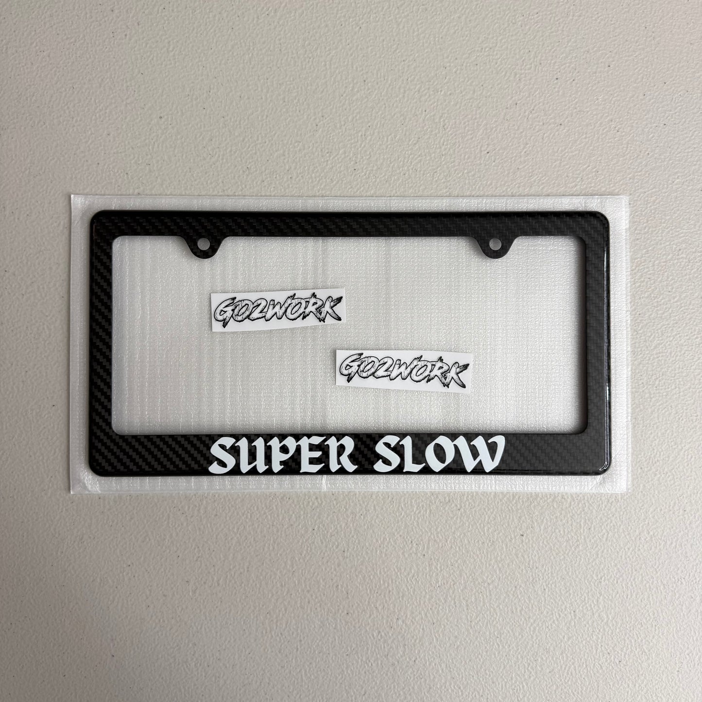 CARBON FIBER CAR ENTHUSIAST PLATE FRAMES