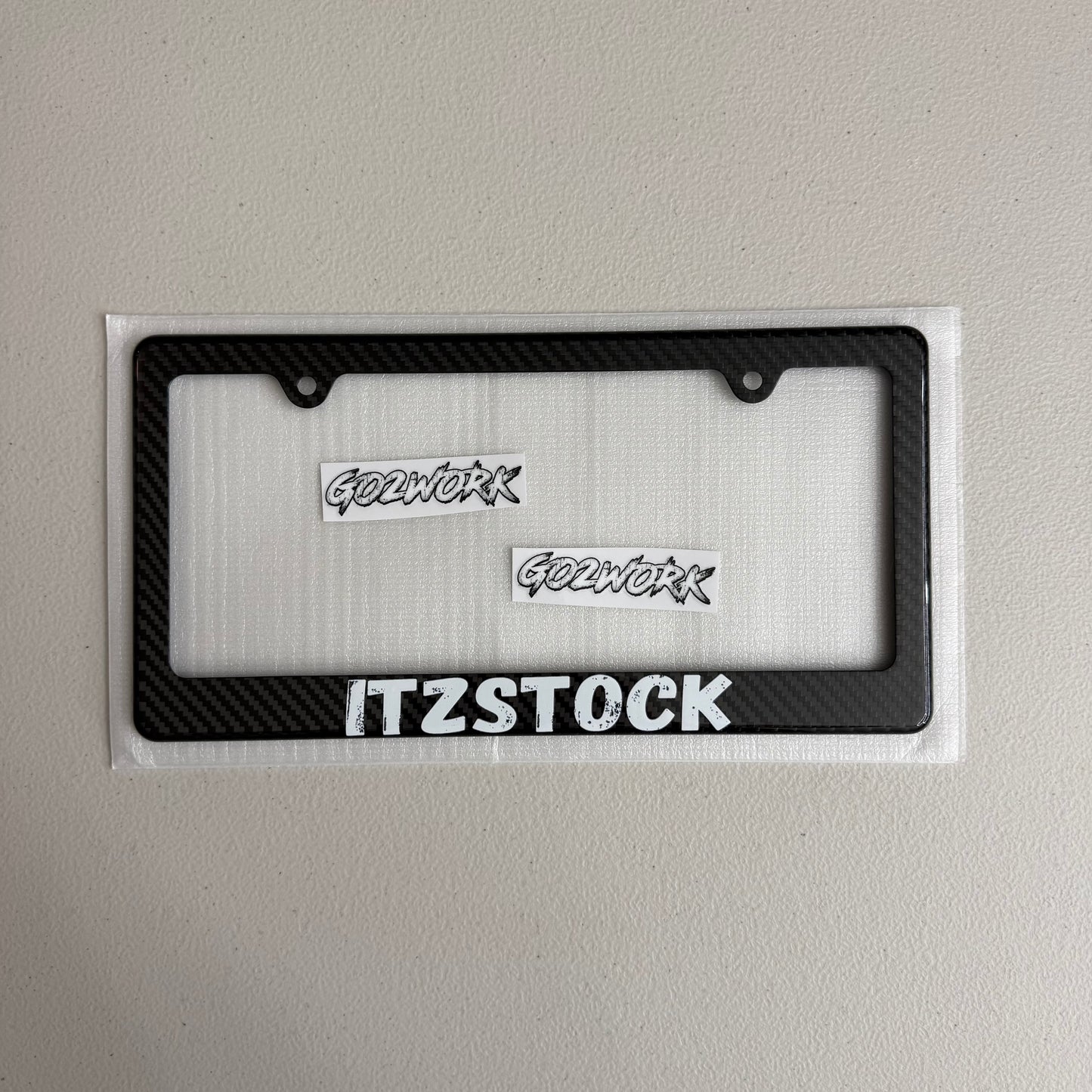 CARBON FIBER CAR ENTHUSIAST PLATE FRAMES