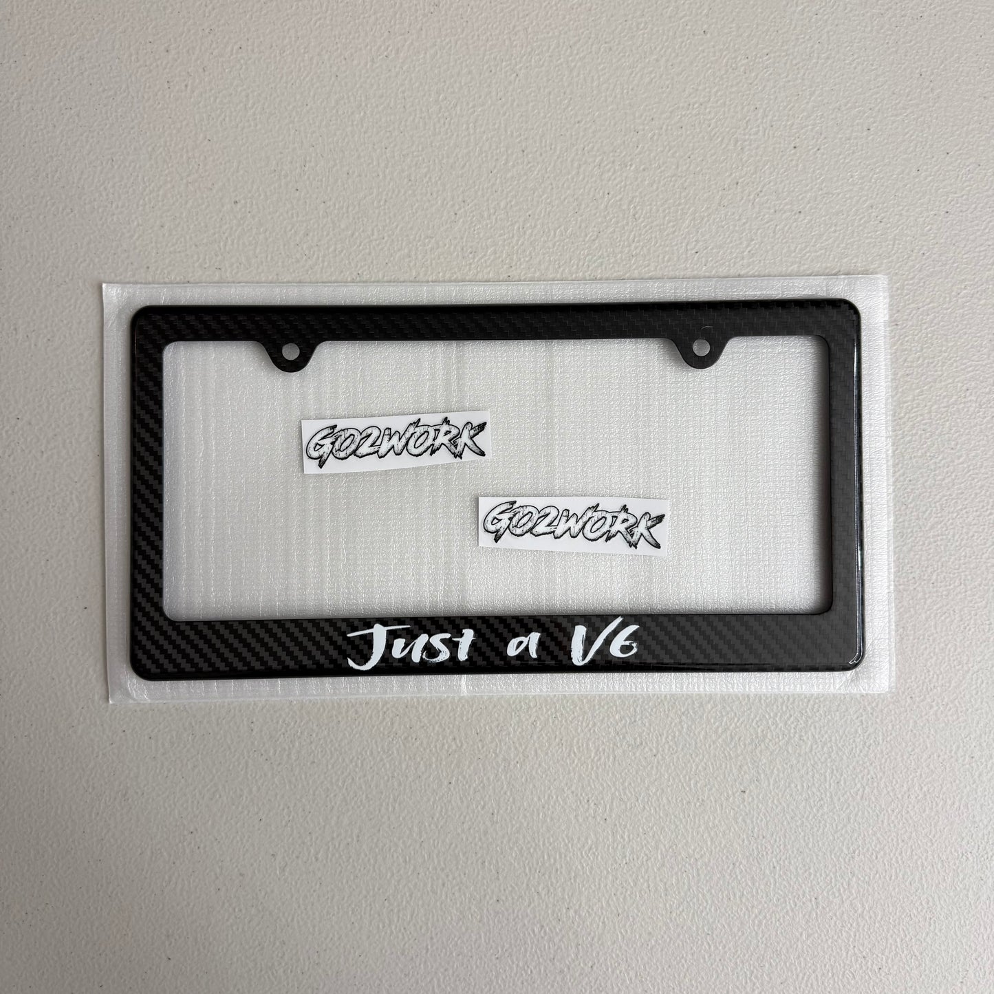 CARBON FIBER CAR ENTHUSIAST PLATE FRAMES