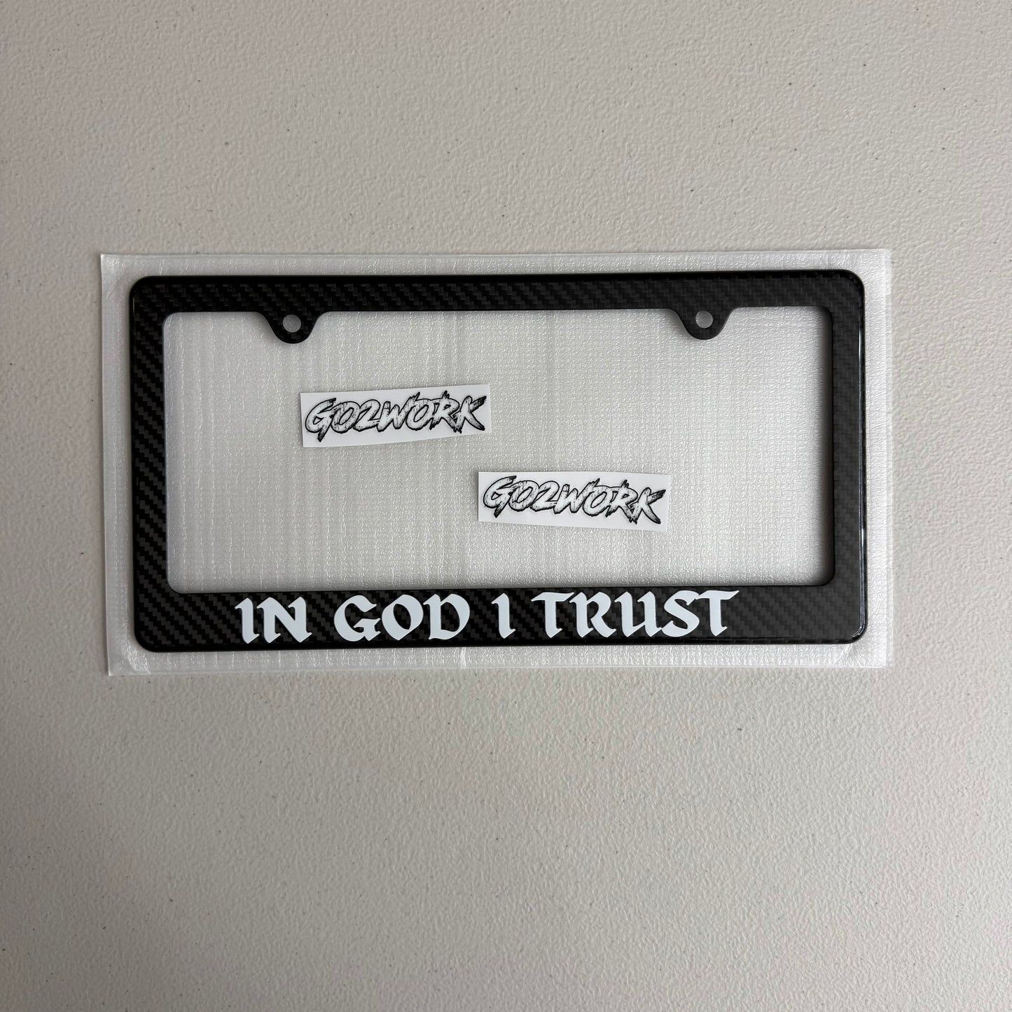 CARBON FIBER FAITH PLATE FRAMES