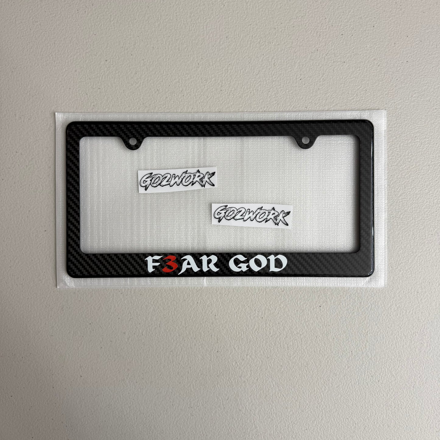 CARBON FIBER FAITH PLATE FRAMES