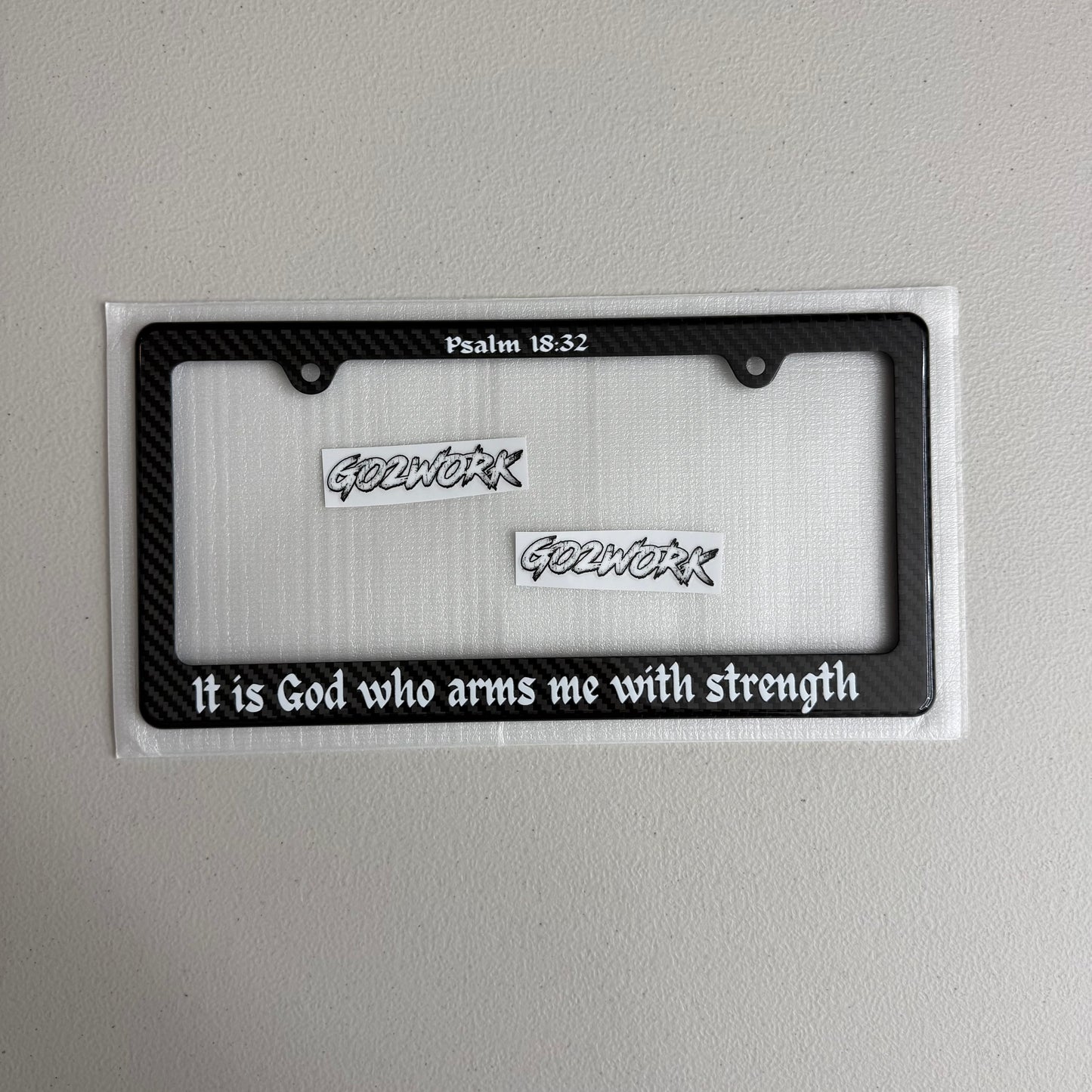CARBON FIBER FAITH PLATE FRAMES