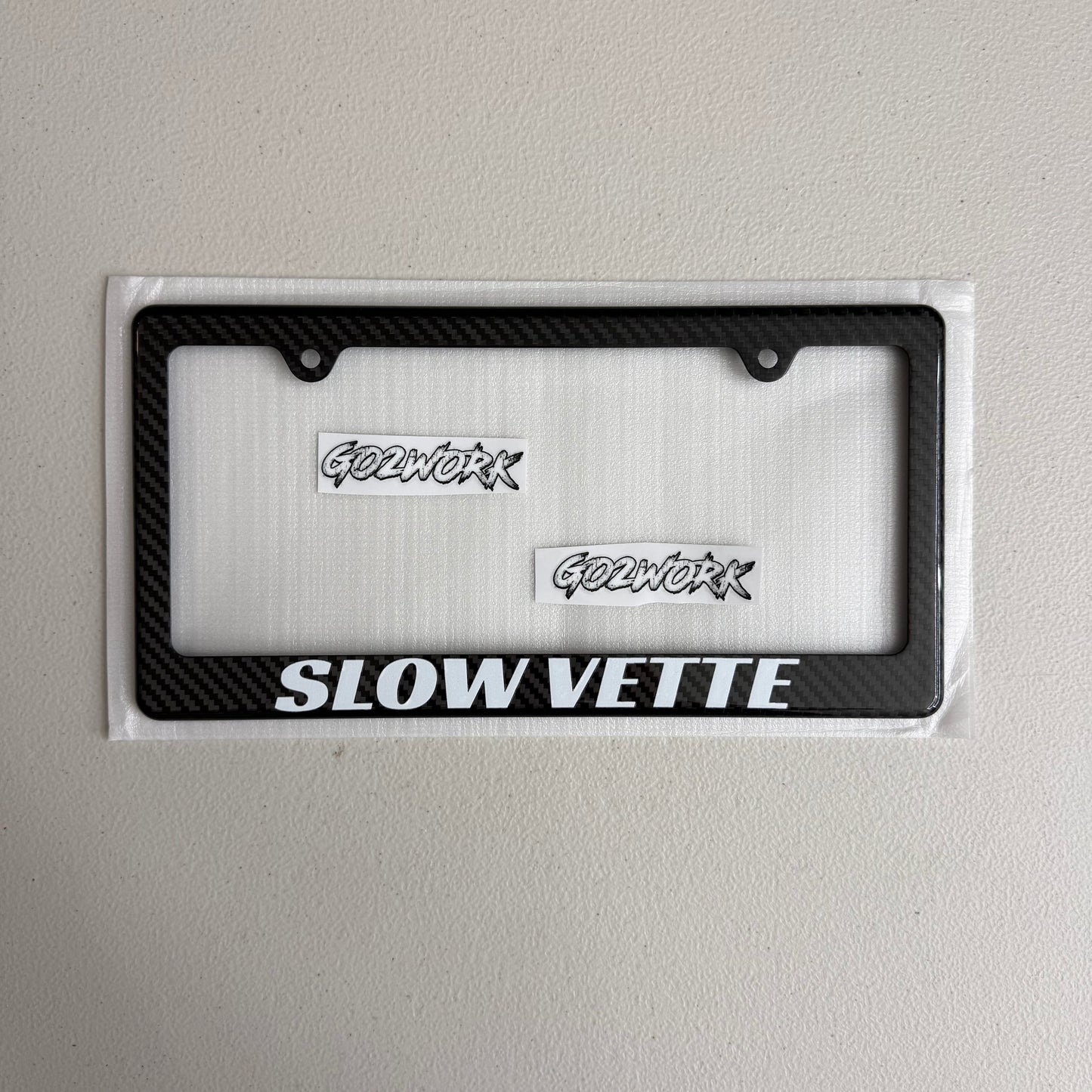 CARBON FIBER CAR ENTHUSIAST PLATE FRAMES