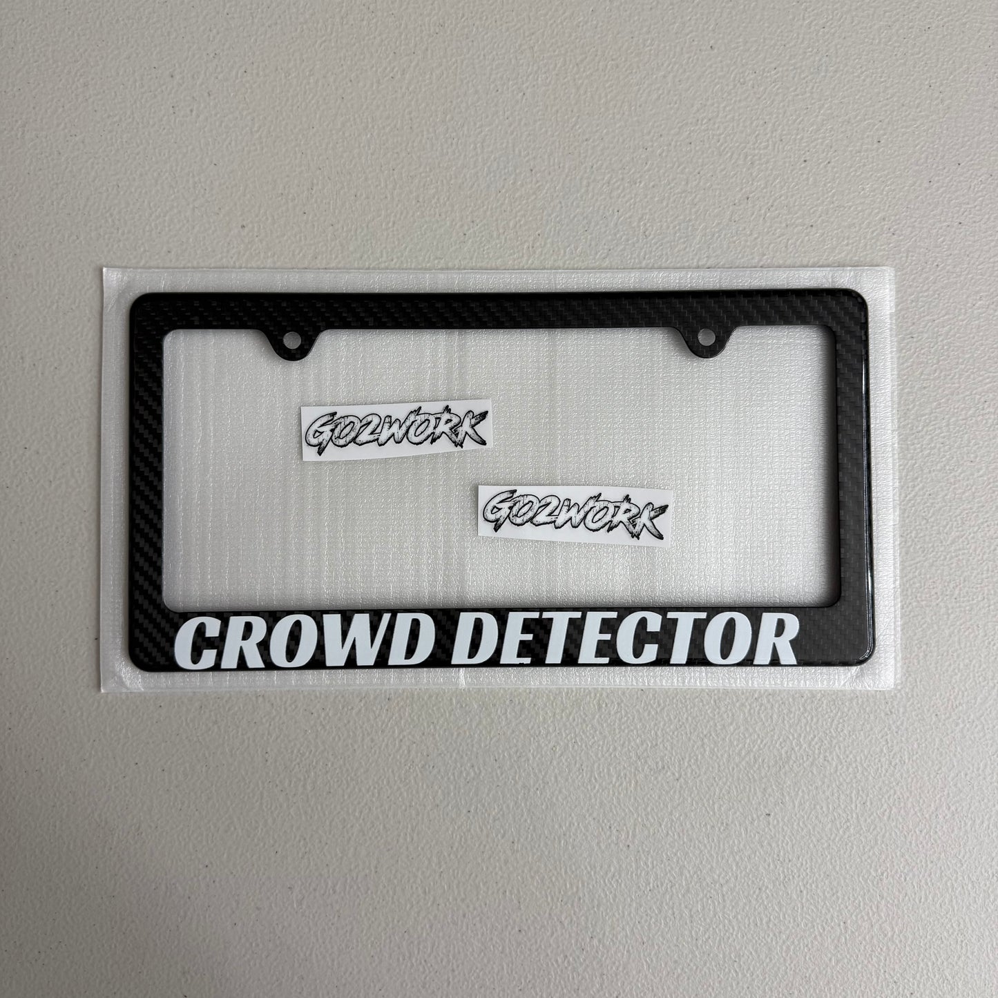 CARBON FIBER CAR ENTHUSIAST PLATE FRAMES