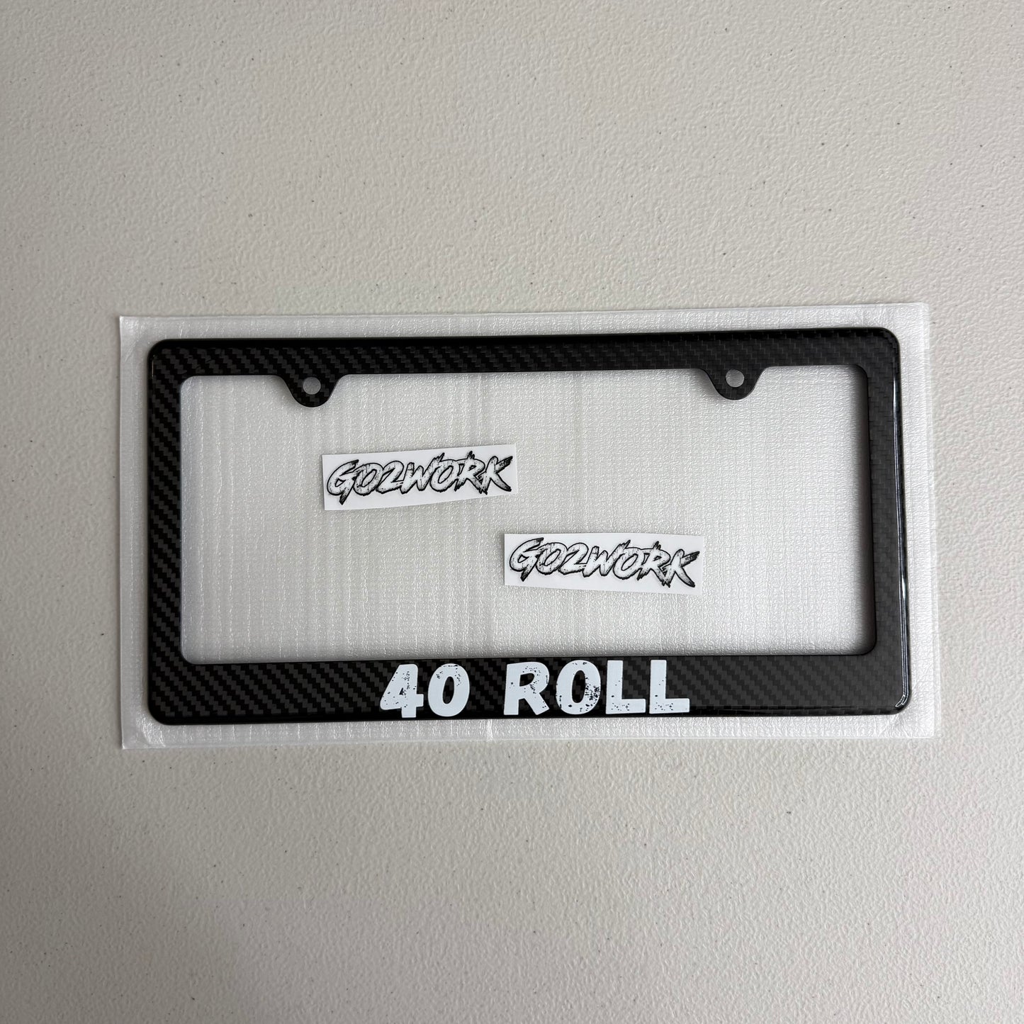 CARBON FIBER CAR ENTHUSIAST PLATE FRAMES