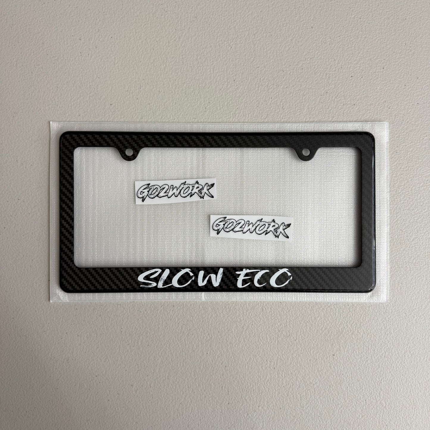 CARBON FIBER CAR ENTHUSIAST PLATE FRAMES
