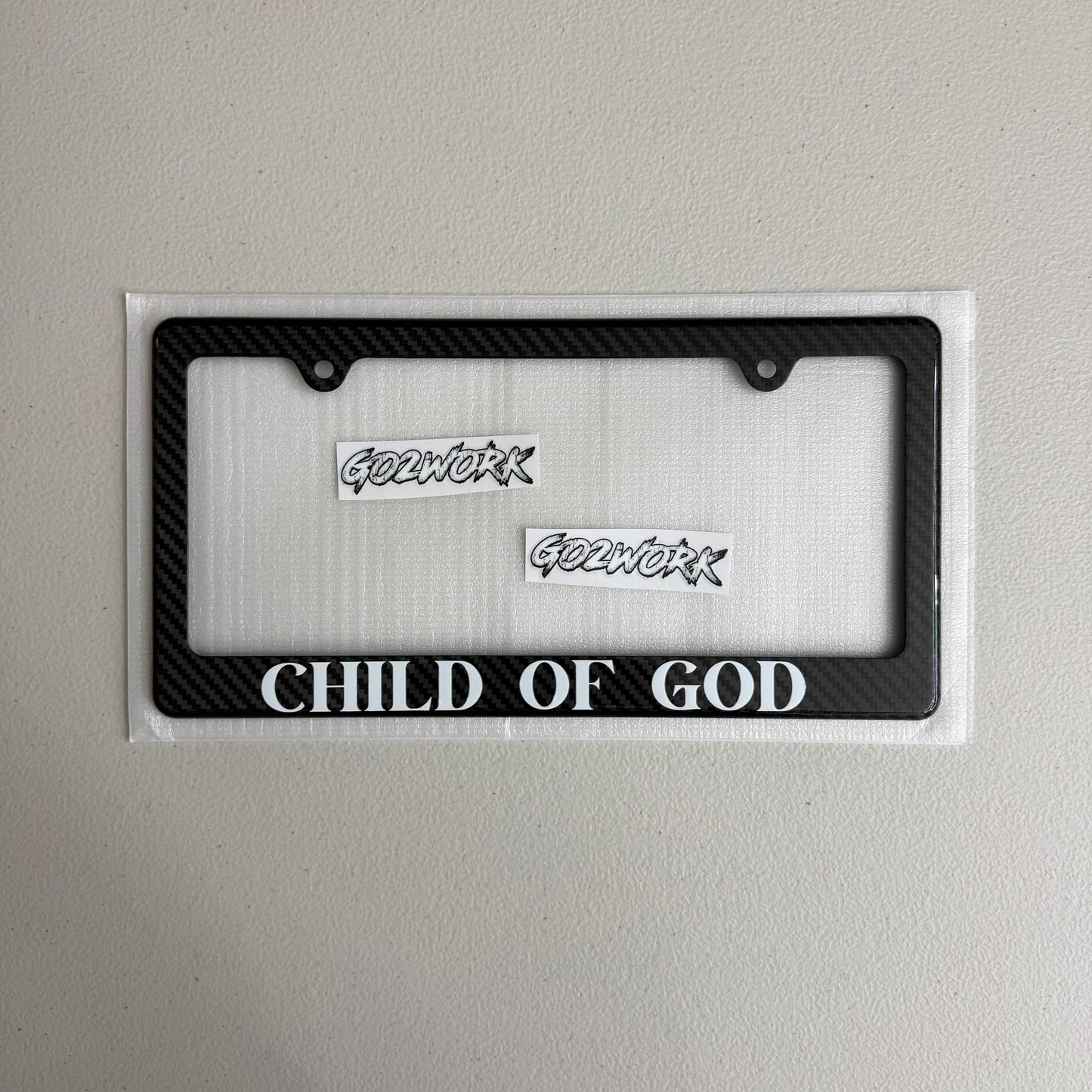 CARBON FIBER FAITH PLATE FRAMES