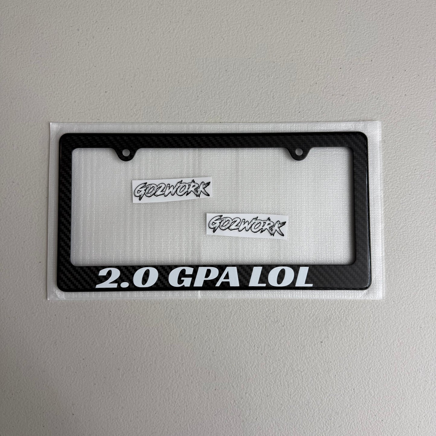 CARBON FIBER CAR ENTHUSIAST PLATE FRAMES