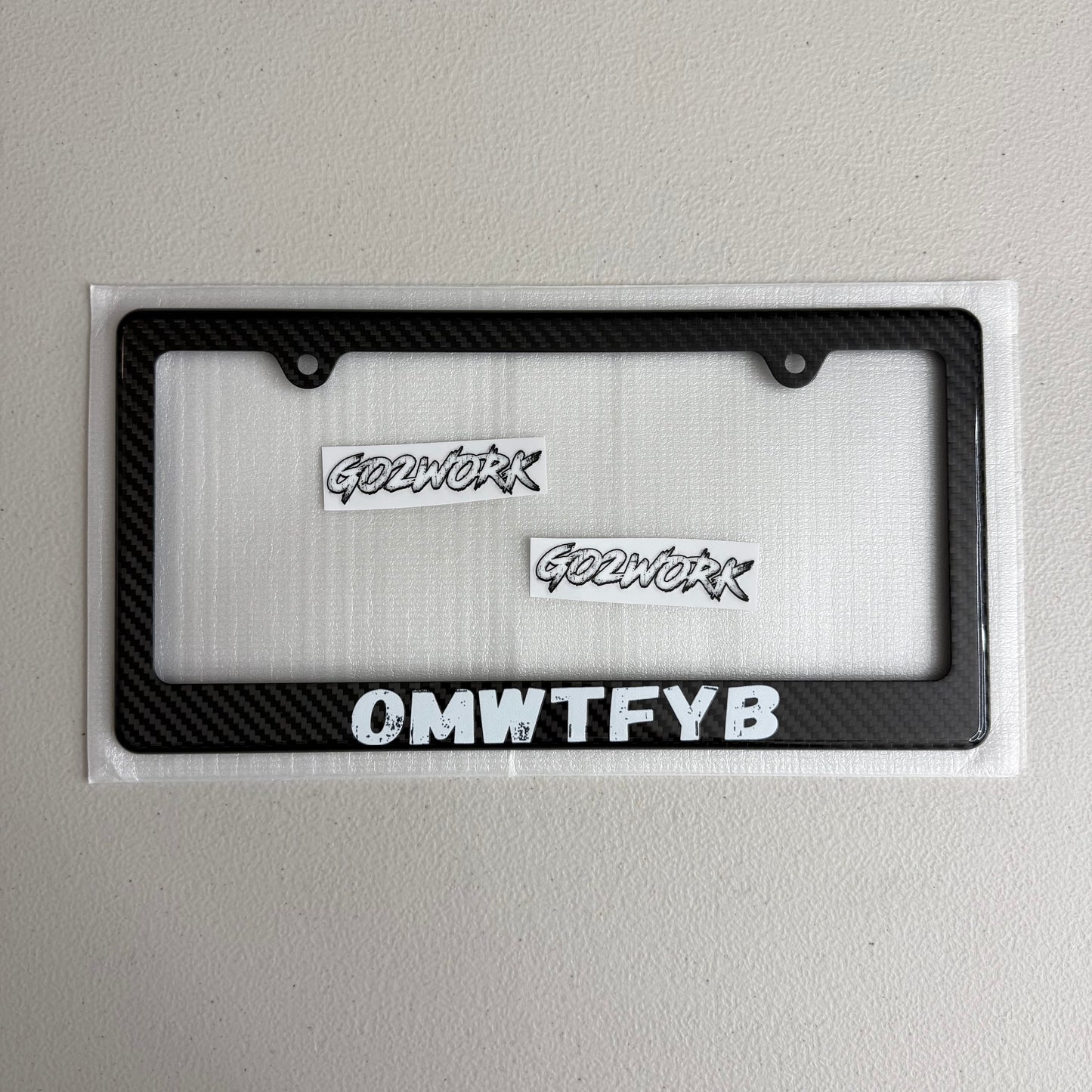 CARBON FIBER CAR ENTHUSIAST PLATE FRAMES