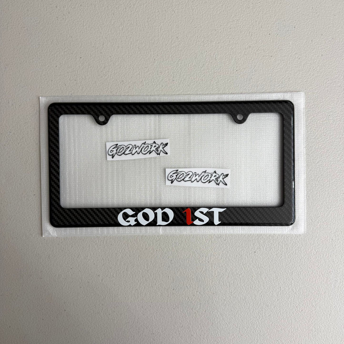 CARBON FIBER FAITH PLATE FRAMES