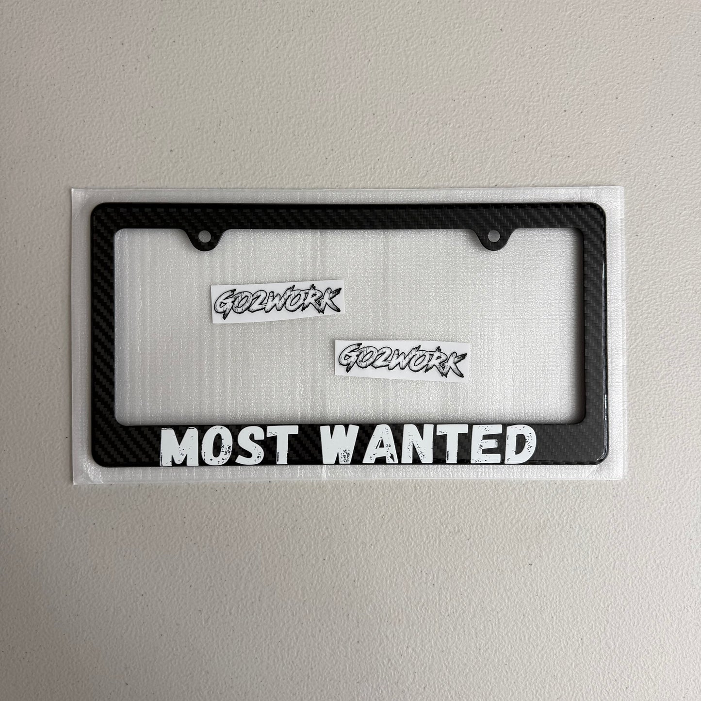 CARBON FIBER CAR ENTHUSIAST PLATE FRAMES