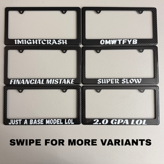 CAR ENTHUSIAST Plate Frames