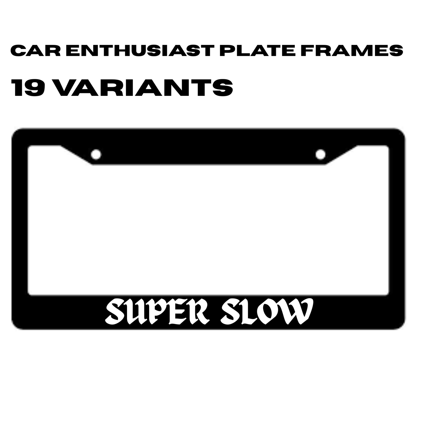 CAR ENTHUSIAST Plate Frames