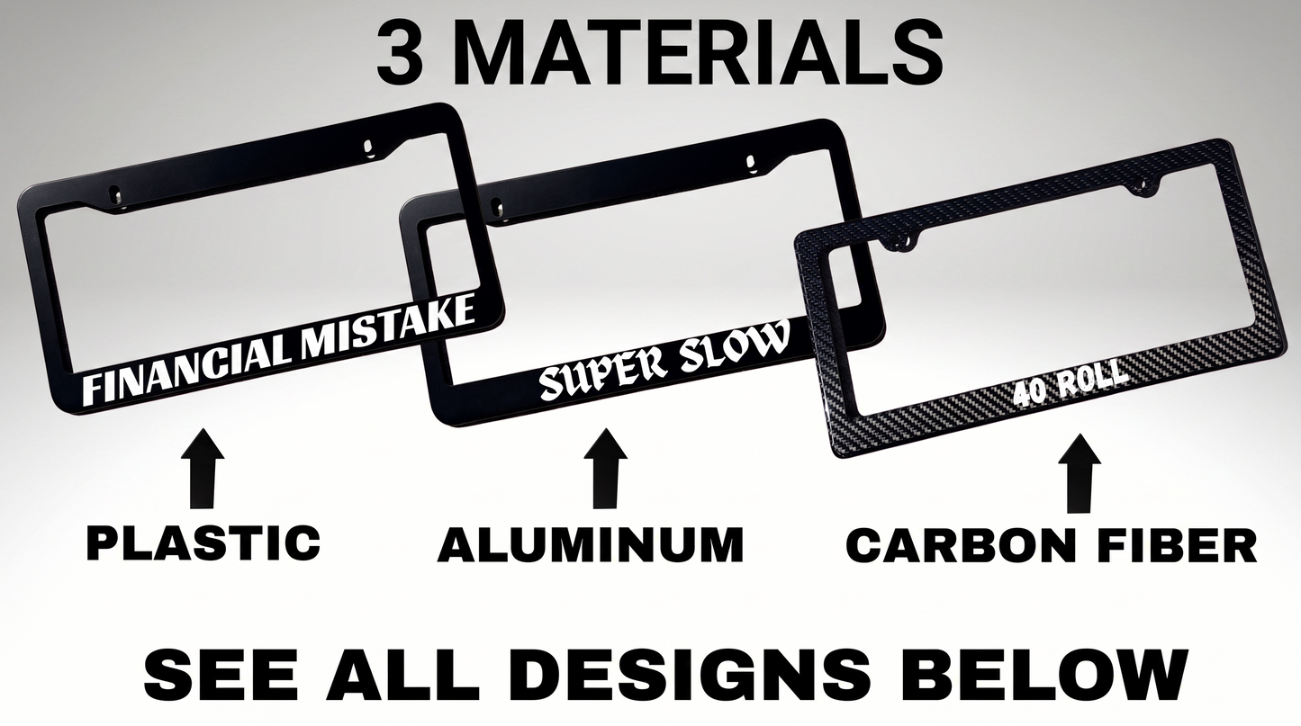 CAR ENTHUSIAST Plate Frames